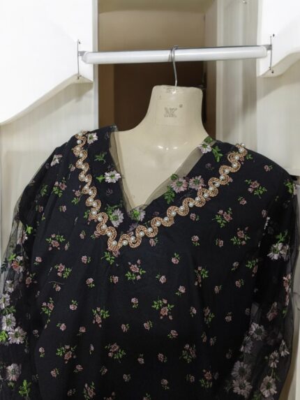 2 pc Suit - Midnight Petals