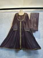 2-Piece Suit - Purple Frock Article Name: Purple Frock Type: 2-Piece Suit (Frock & Dupatta) Size: Medium Kameez Length: 48 inches Chest: 21 inches Fabric: Summer Fabric (Lightweight & Breathable) A flowy and elegant design, perfect for a chic summer look Disclaimer: Sizes may vary . Product images and details are for reference . Actual product colors, designs, and details may vary slightly due to lighting, screen resolution, manufacturing updates , and many other factors .